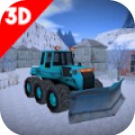 现代除雪机3D公路救援拖拉机