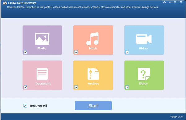Erelive Data Recovery破解版截图