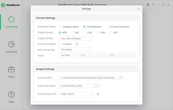 NoteBurner iTunes DRM Audio Converter破解版使用教程截图3