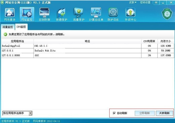 网站安全狗流量监控4